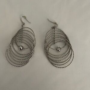Elegant Silver Hoop Earrings